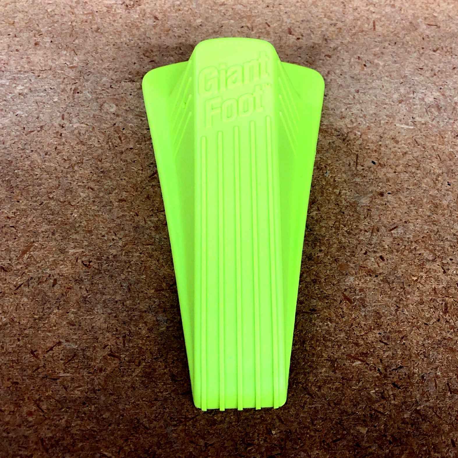 GIANT WEDGE RUBBER DOOR STOP WEDGE STYLE (YELLOW or ORANGE)