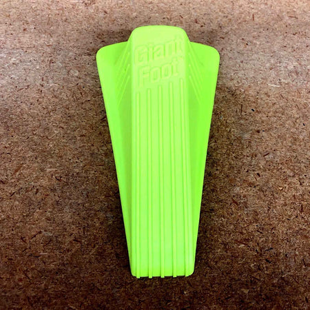 GIANT WEDGE RUBBER DOOR STOP WEDGE STYLE (YELLOW or ORANGE)