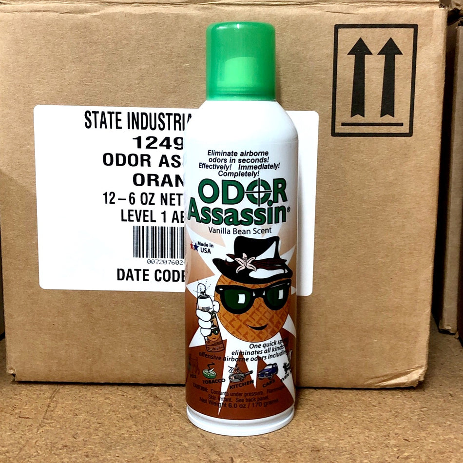 VANILLA BEAN ODOR ASSASSIN 6oz CONTINUOUS SPRAY