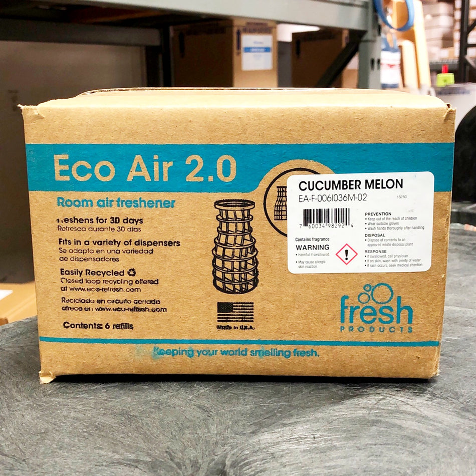 ECO AIR CUCUMBER MELON AIR FRESHENER 6/BOX (30-Day Air Freshener Refill)