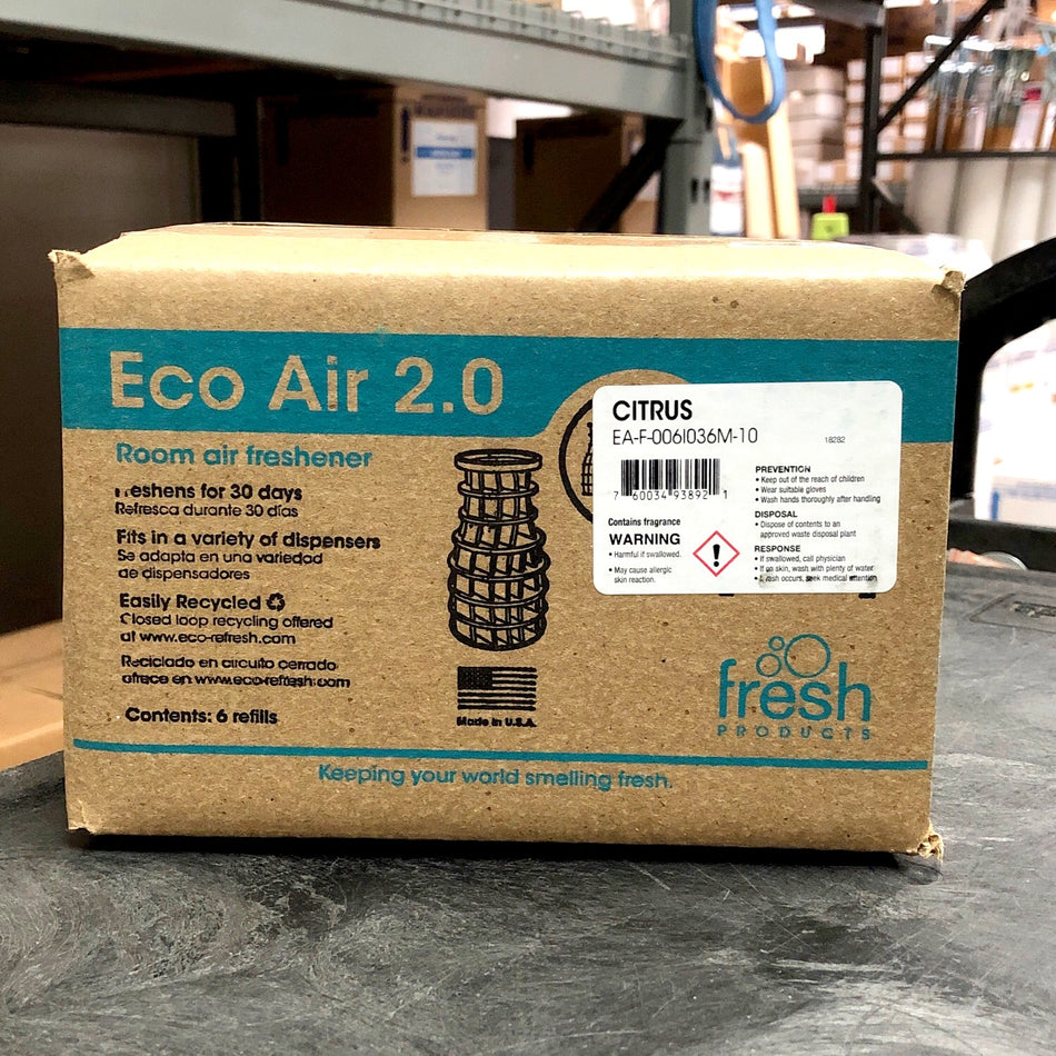 ECO AIR CITRUS AIR FRESHENER 6/BOX (30-Day Air Freshener Refill)