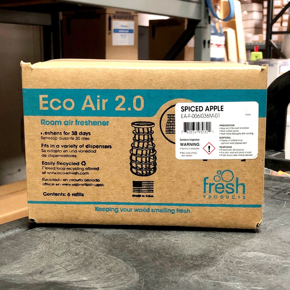 ECO AIR SPICED APPLE AIR FRESHENER 6/BOX (30-Day Air Freshener Refill)