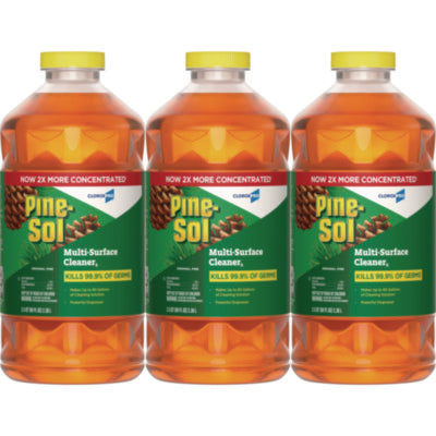 PINE-SOL Original Pine Scent CloroxPro Multi-Surface Cleaner Disinfectant Concentrated, 3x80 oz /cs (60606)