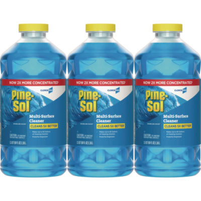 PINE-SOL Sparkling Wave Scent CloroxPro Multi-Surface Cleaner Concentrated, 3x80 oz/cs (60609) (BLUE)