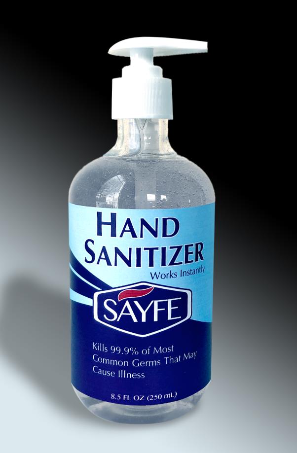 8.5 oz INSTANT HAND SANITIZER GEL WITH PUMP TOP (70% ALCOHOL)