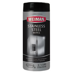 Stainless Steel Wipes, 7 x 8, 30x4/CASE