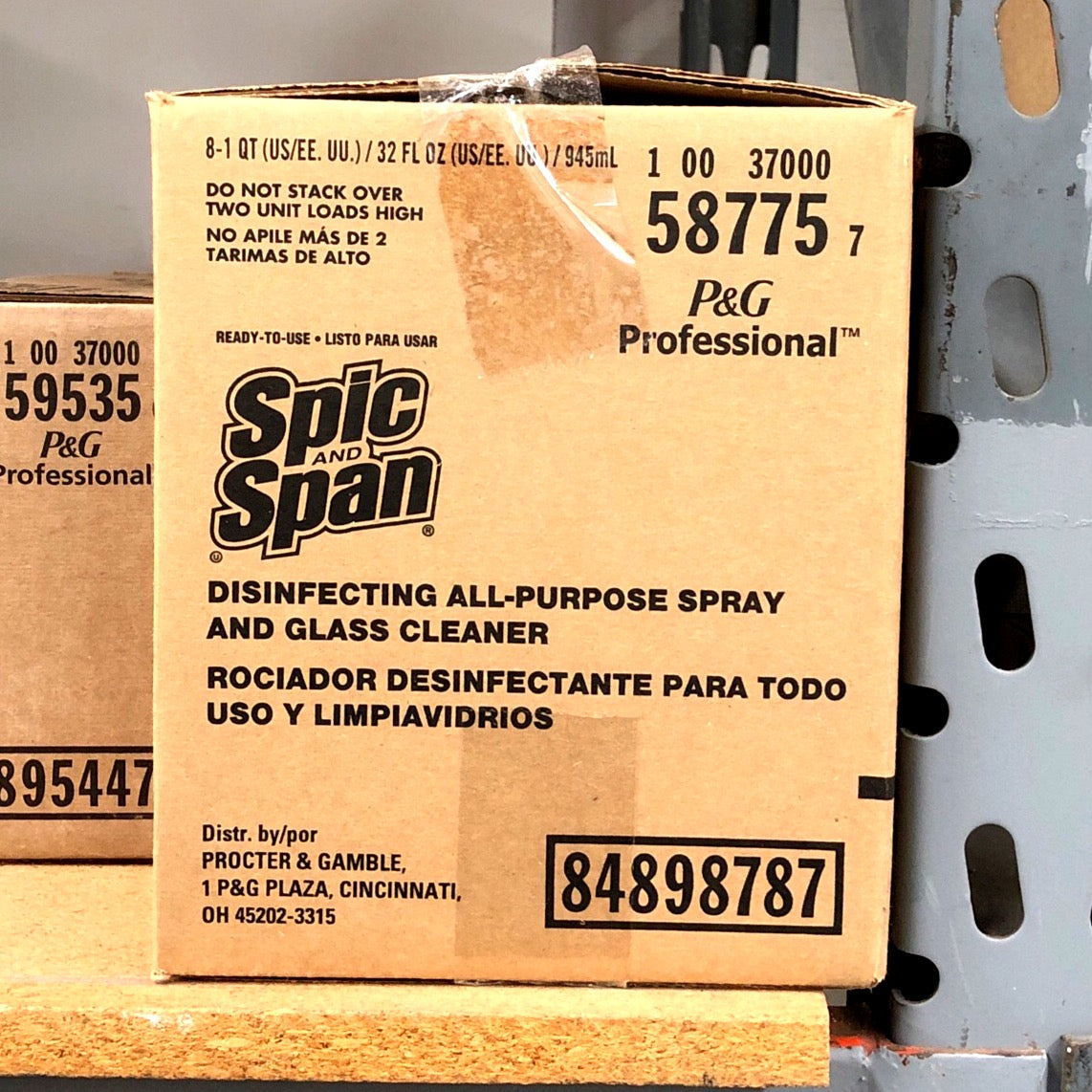 SPIC & SPAN 58775 Disinfecting All-Purpose Spray and Glass Cleaner, Fresh Scent, 32 oz Bottles, 8 Bottles and 8 Trigger Sprayers/Case (58775) - Hammons Supply Company LLC