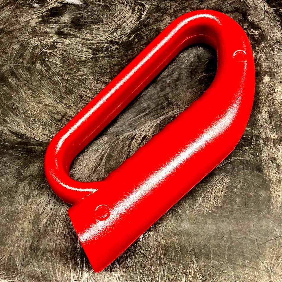 RED PLASTIC HANDLE GRIP (2 PIECES) FOR SANITAIRE VACUUMS