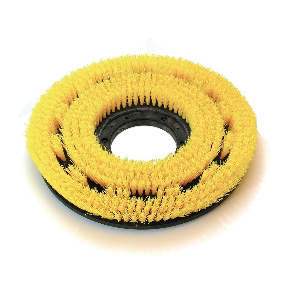 11" SOFT POLY MaxiPlus® .020" Rotary Scrub Brush YELLOW BRISTLES (FOR 13" MACHINE) (CLUTCH PLATE NOT INCLUDED)