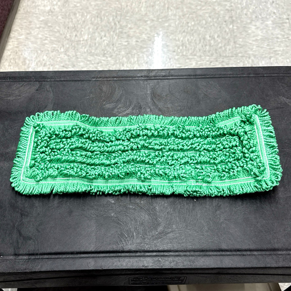 18" GREEN MICROFIBER POCKET MOP ( LOOPED END )