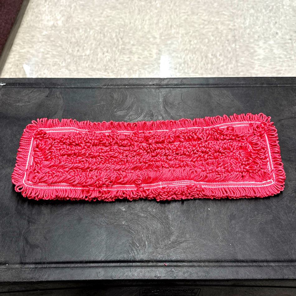 18" RED MICROFIBER POCKET MOP ( LOOPED END )