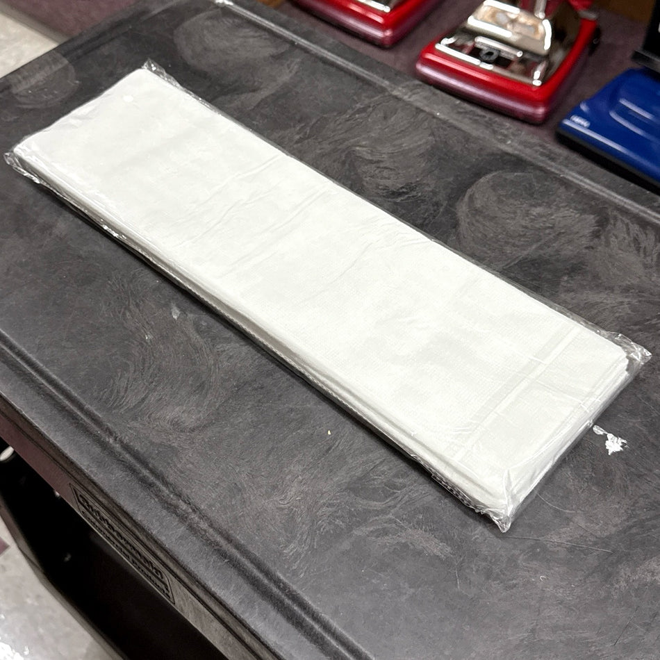 18" Disposable White Microfiber Pad, 10/pkg