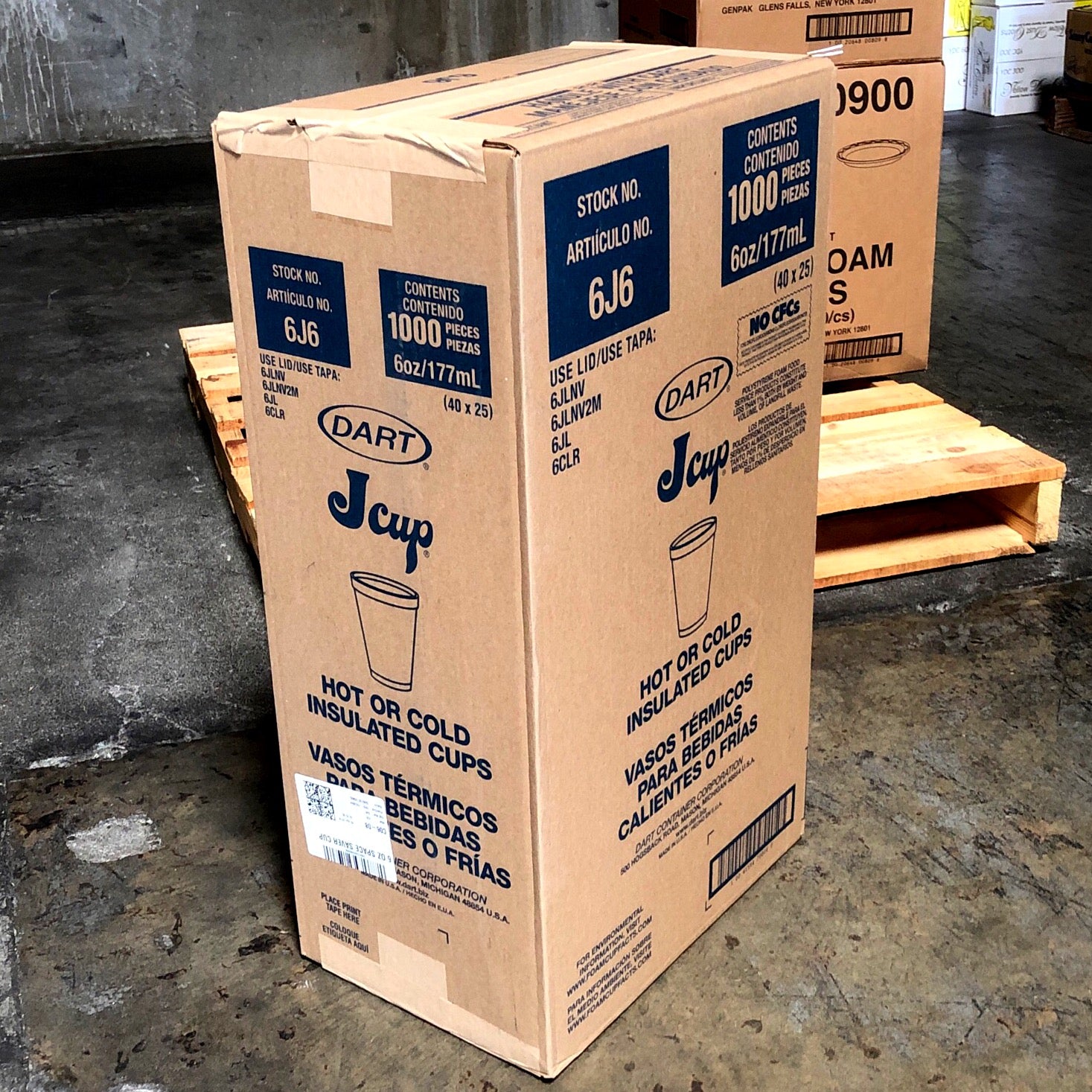 6 OZ DART 6J6 STYRO FOAM CUP 1000/CS - Hammons Supply Company LLC