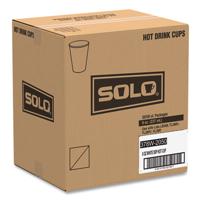 8 OZ WHITE PAPER HOT CUP 1000/CS