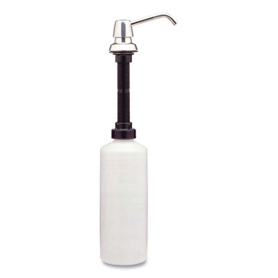 BOBRICK B822 COUNTER MOUNTED SOAP DISPENSER W/ 4" SPOUT (TALL 34oz BOTTLE)