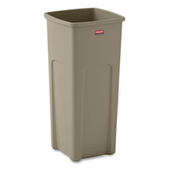 23 Gallon Square Waste Receptacle 16"x16", BEIGE ( USE LID 2689 )