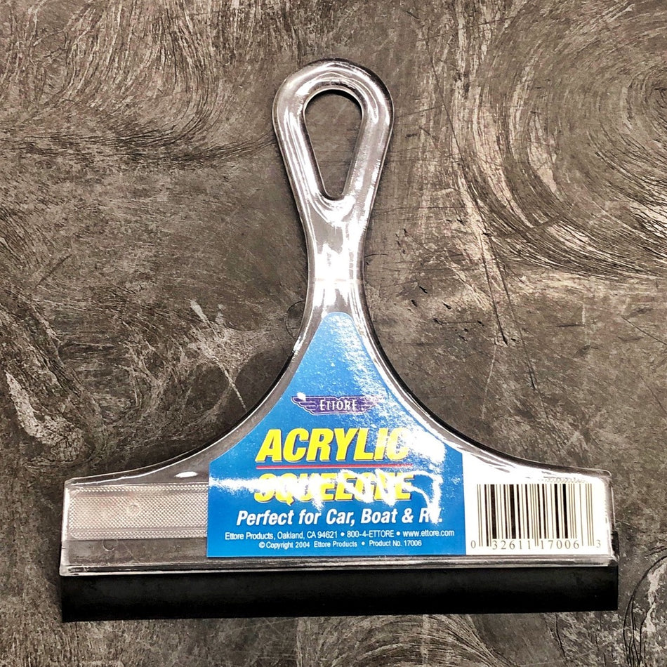 6" ACRYLIC HANDLE SQUEEGEE (ETTORE)