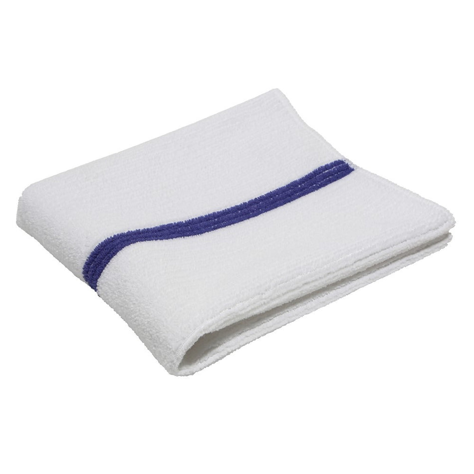 WHITE Microfiber Bar Towel 14" x 18" cloth (10/pkg) (composed of 80% polyester and 20% polyamide)