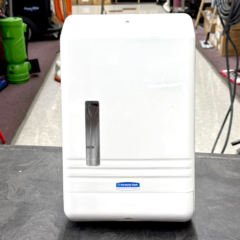 SLIMFOLD TOWEL DISPENSER WHITE PLASTIC ( FOR 04442 SLIMFOLD TOWELS ONLY )