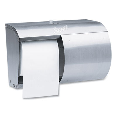 SCOTT 09606 CORELESS SIDE BY SIDE TP DISPENSER STAINLESS STEEL