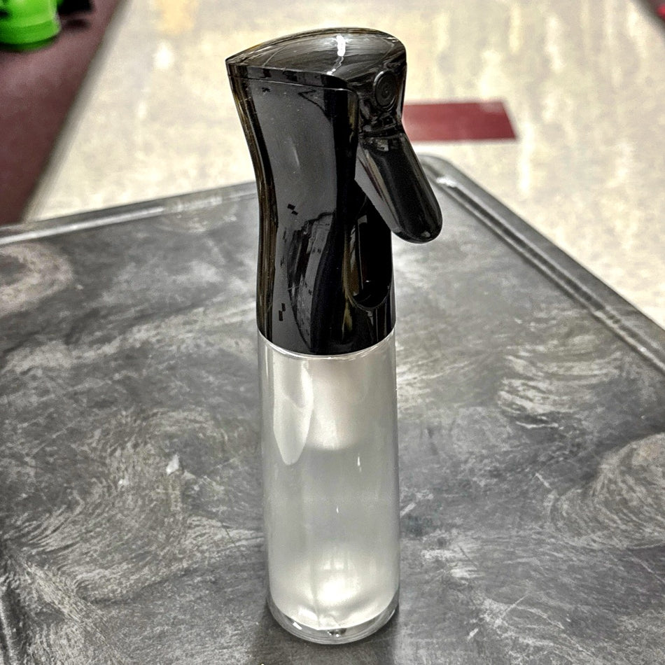 BLACK EZ Mist, a refillable 10oz bottle / sprayer combo that provides an aerosol-type mist without any chemical propellants.