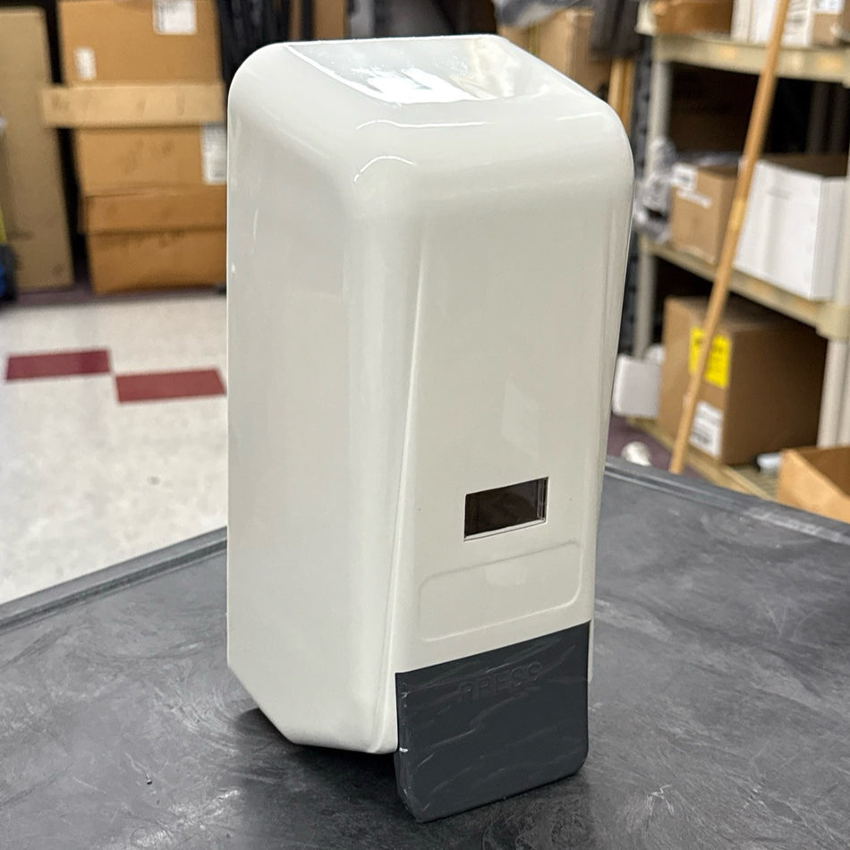 WHITE 800ml UNIVERSAL BAG-IN-A-BOX SOAP/SANITIZER DISPENSER (Y CLASS) 4035