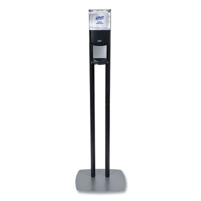7218DS PURELL ES8 Hand Sanitizer Floor Stand with Dispenser, 1,200 mL, 13.5 x 5 x 28.5, Graphite/Silver (hand sanitizer inserts are sold separately)