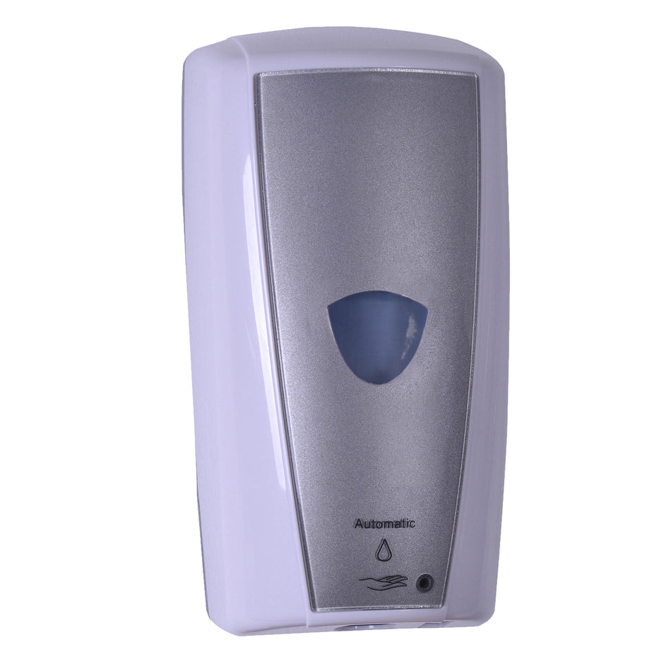 WHITE TOUCHLESS ELECTRONIC BULK LIQUID SOAP DISPENSER 1000ml CAPACITY, PALMER FIXTURE