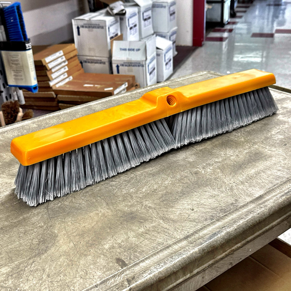 24" FINE PUSH BROOM HEAD W/ PLASTIC BLOCK