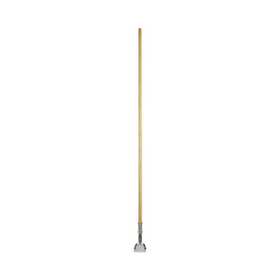 60" WOOD / METAL DUST MOP HANDLE, SNAP ON
