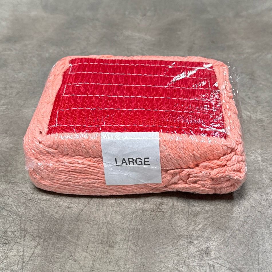 LARGE ORANGE BLEND MOP W/ 5" BAND, LOOPED & BANDED
