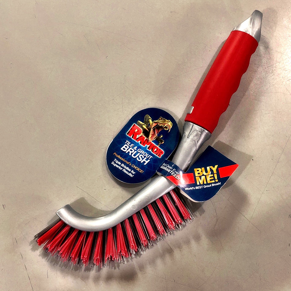The RAPTOR Tile & Grout Brush