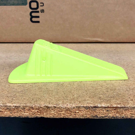 GIANT WEDGE RUBBER DOOR STOP WEDGE STYLE (YELLOW or ORANGE)