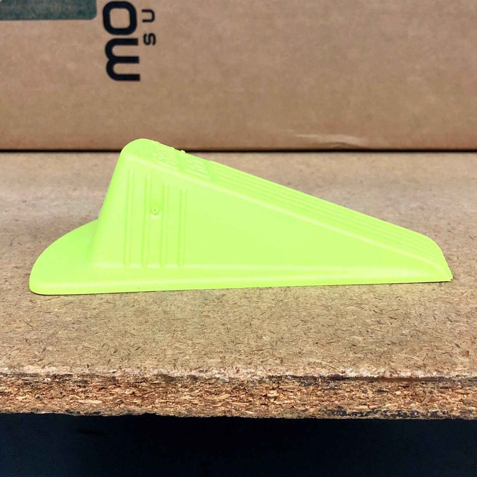 GIANT WEDGE RUBBER DOOR STOP WEDGE STYLE (YELLOW or ORANGE)