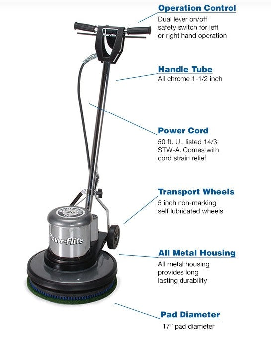 17" 1.5 HP FLOOR MACHINE ( CLASSIC )